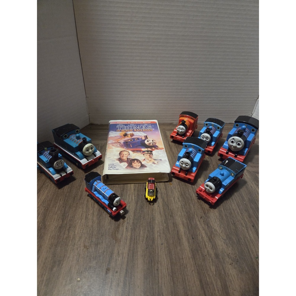 Thomas The Tank Vhs Tape And Lot Of Thomas Toys